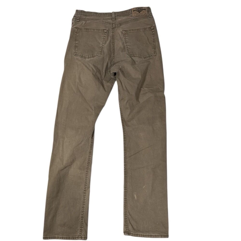 Wrangler Straight Fit Stretch Twill Jean Pant Thistle Green 36x32 - Picture 2 of 4